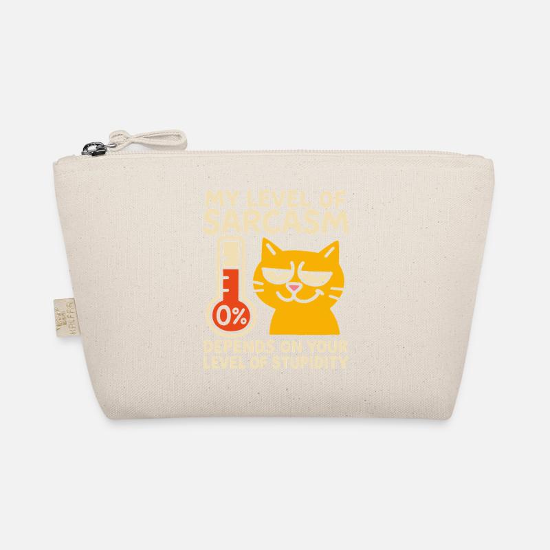 Sassy Cat Sarcasm Graphic Tee Organic Pouch