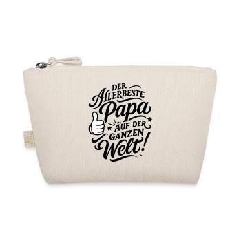 Der Allerbeste Papa Vatertag Spruch - Bio-Täschchen - Natur - Vorne