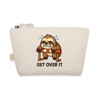 Sloth Hurdler Saying Overcoming It - Organic Pouch - nature - Front