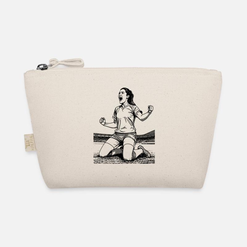 Fussballerin-Shirt: Torjubel mit Gefühl für Sieg Bio-Täschchen