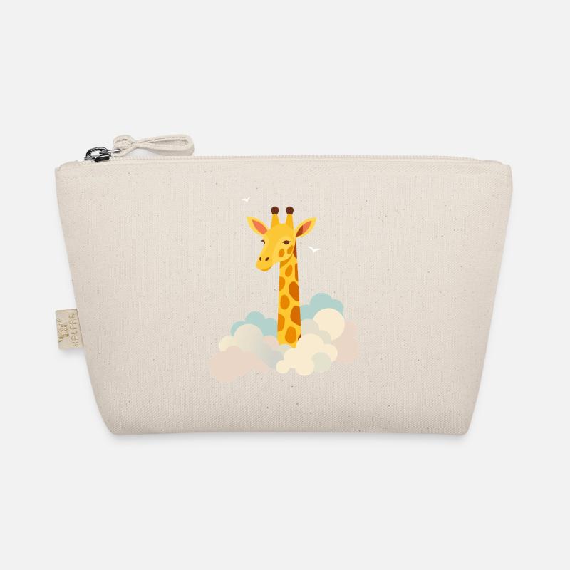 Gentle giraffe above the clouds – Dreamlike motif Organic Pouch