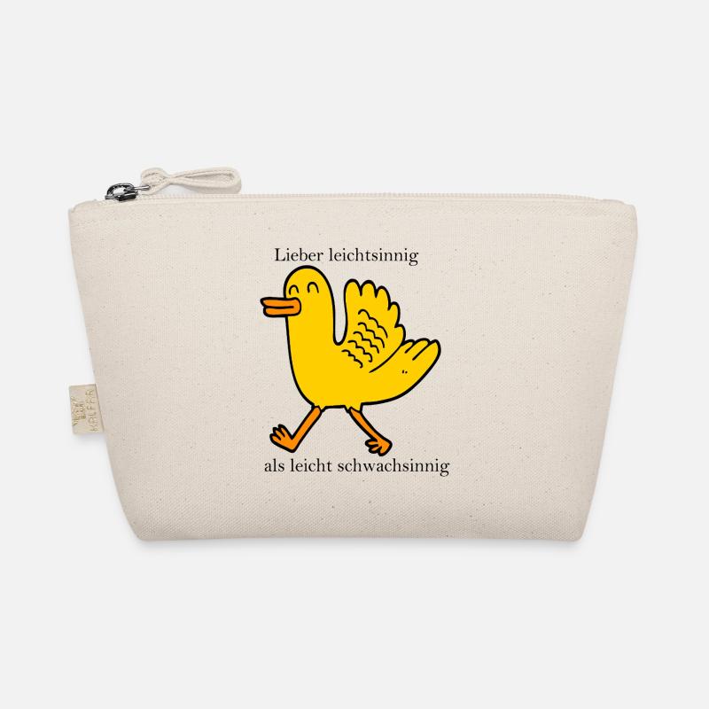 Lieber leichtsinnig - Bio-Täschchen - Natur