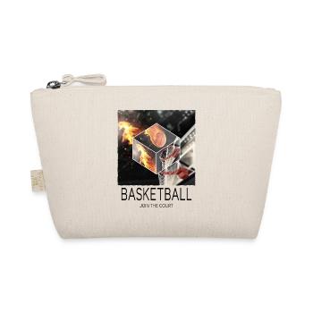 Basketball Fire Basketball Player Fan Dunking Sport - Organic Pouch - nature - Front