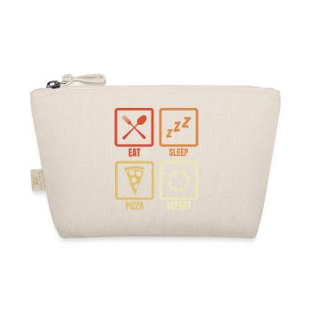 Eat Sleep Pizza Repeat - Organic Pouch - nature - Front