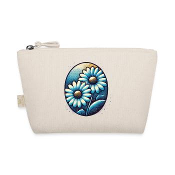 Marguerites bleues vintage - Trousse biologique - nature - Devant