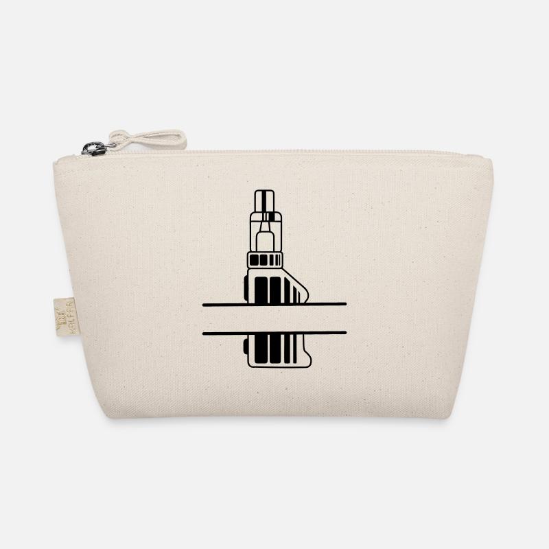 Silhouette de vape avec zone de texte Trousse biologique
