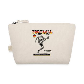 German Soccer Player Shirt: Kick with Style - Organic Pouch - nature - Front