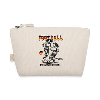 Germany Fußballspielerin Shirt: Ballgefühl pur - Bio-Täschchen - Natur - Vorne