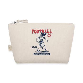 Swiss Fußballerin Shirt: Spektakulärer Pass - Bio-Täschchen - Natur - Vorne