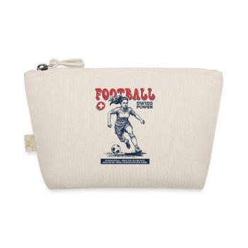 Schweizer Fußballspielerin Shirt: Technik im Spiel - Bio-Täschchen - Natur - Vorne