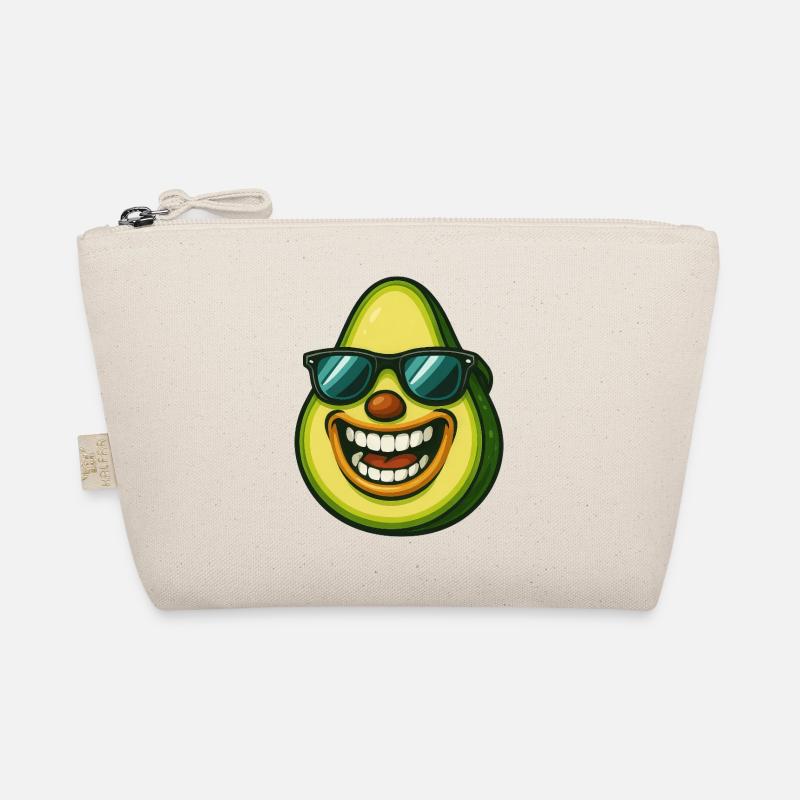 Coole Avocado mit Sonnenbrille Sommer Veggie Spaß Bio-Täschchen