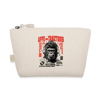 DJ Gorilla Shirt: Hair up, bass low - Organic Pouch - nature - Front