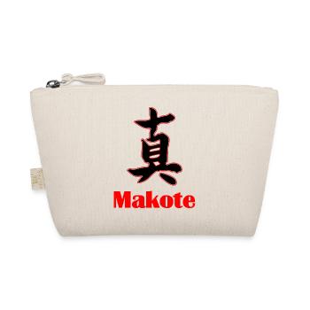 Bushidō Wert: Makoto – Aufrichtigkeit - Bio-Täschchen - Natur - Vorne