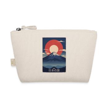 Berg Retro T-Shirt – Japan Reisegrafik - Bio-Täschchen - Natur - Vorne