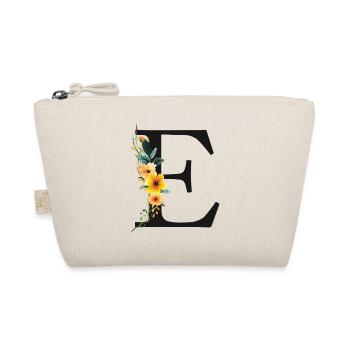 P Monogramme, Floral, Personnalisable - Trousse biologique - nature - Devant