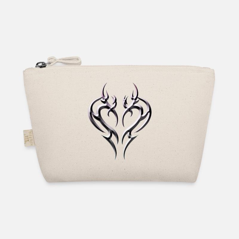 Tatouage de cœur tribal pour Emo et Goth Trousse biologique