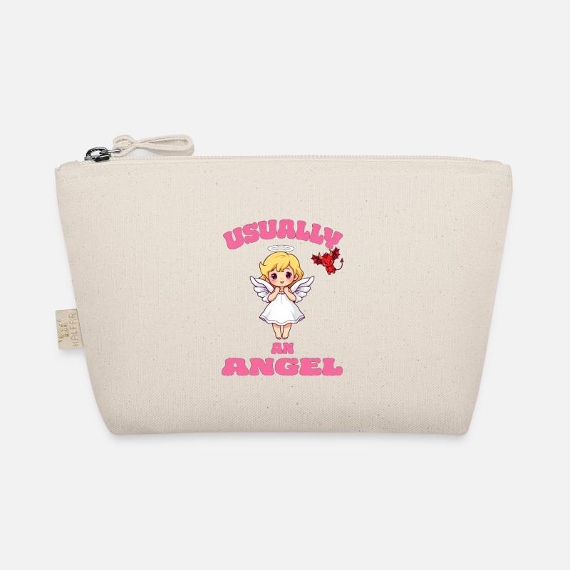 Engel Angel Teufel Devil Sprüche Mädchen Frauen Bio-Täschchen
