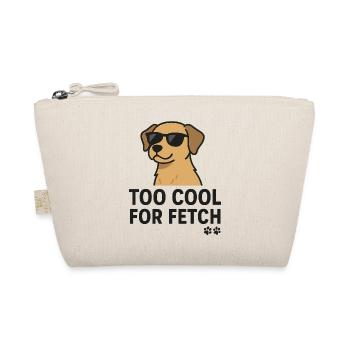 Cooler Hund mit Sonnenbrille - Bio-Täschchen - Natur - Vorne