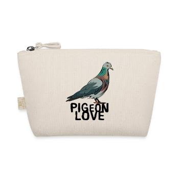 Pigeons Love - Bird Illustration for Pigeon Fans - Organic Pouch - nature - Front