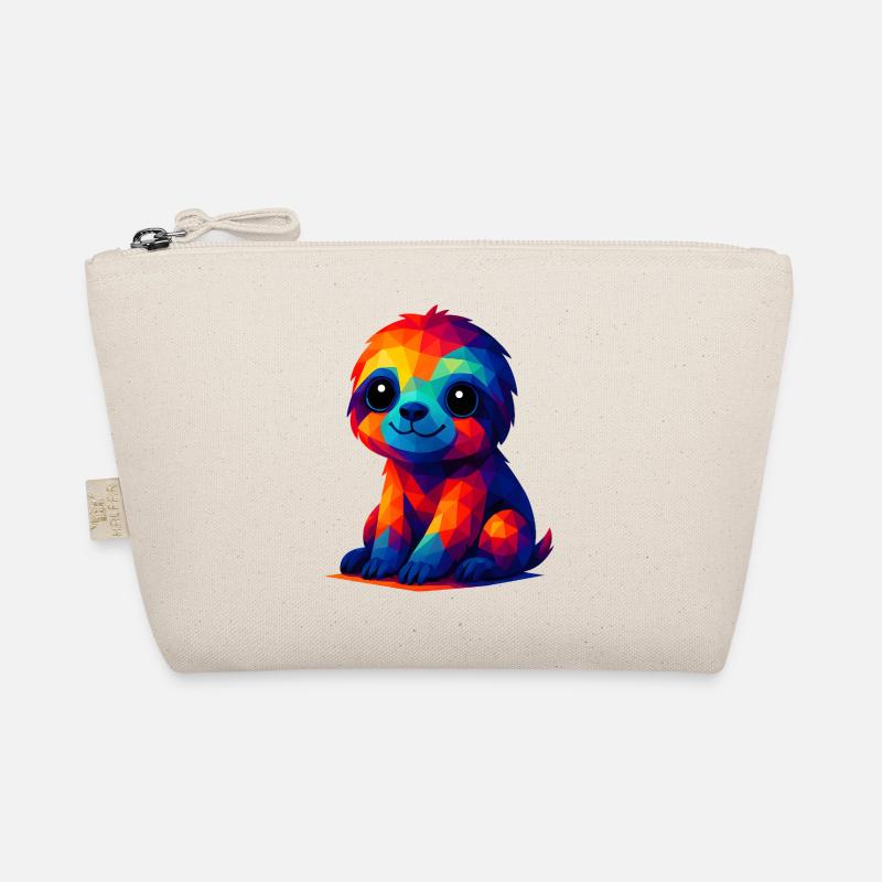 WPAP Polygon Kawaii Style Bébé Paresseux Trousse biologique