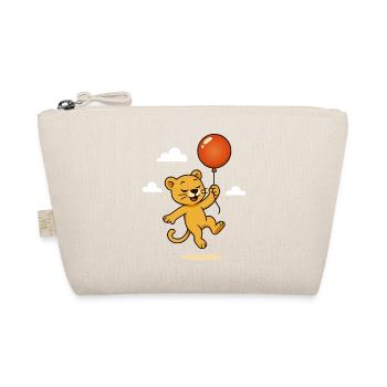 Lion joyeux avec ballon s’élevant dans les airs - Trousse biologique - nature - Devant