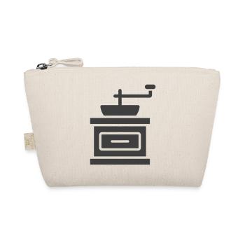 Icône du logo du moulin à café vintage - Trousse biologique - nature - Devant