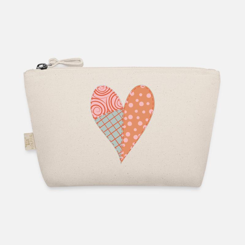 Patchwork Herz Nr. 4 Bio-Täschchen