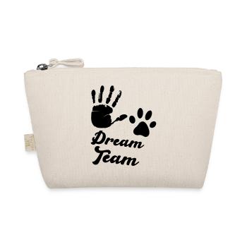 pfote hand dream team - Bio-Täschchen - Natur - Vorne
