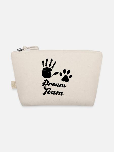 pfote hand dream team - Bio-Täschchen - Natur