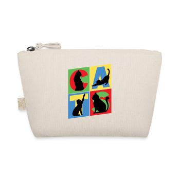 Chaton Chaton Chaton Kitty Silhouette Art - Trousse biologique - nature - Devant