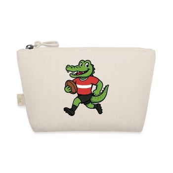 krokodil football rugby - Bio-Täschchen - Natur - Vorne