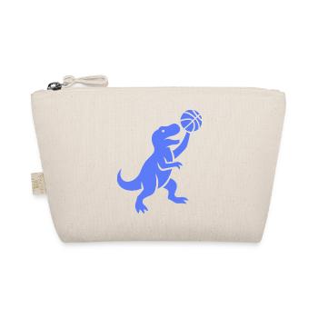 Minimalistische Silhouette Basketballspieler Wurf - Bio-Täschchen - Natur - Vorne