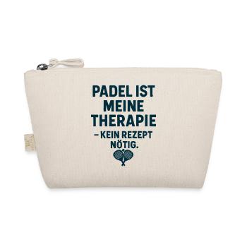 Fun Padel | Padel is my therapy - Organic Pouch - nature - Front