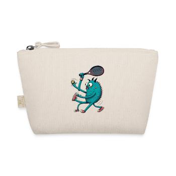 Tennis fanatic monster - Organic Pouch - nature - Front