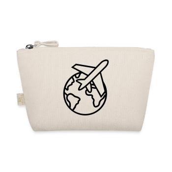 World Travel Icon - Organic Pouch - nature - Front