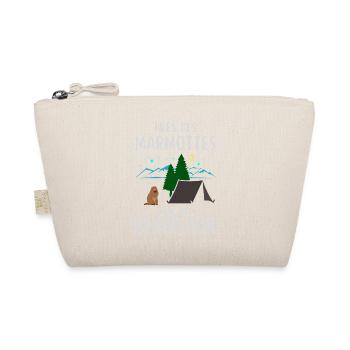 Groundhog camping humor quote - Organic Pouch - nature - Front