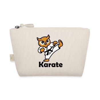 Karate Eule - Bio-Täschchen - Natur - Vorne