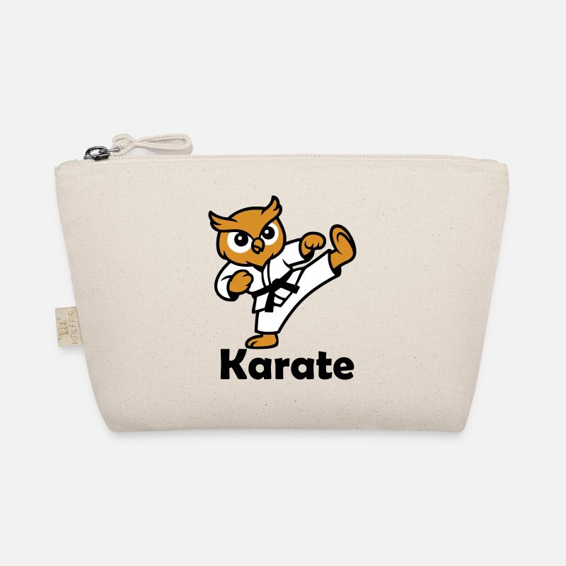 Karate Owl - Organic Pouch - nature