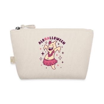 Halloween Funny Ghost in Hula Skirt - Organic Pouch - nature - Front