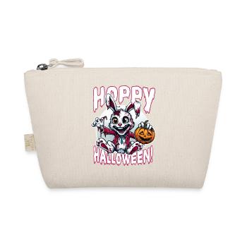 Zombie-Hase Hoppy Halloween Gruselspaß - Bio-Täschchen - Natur - Vorne