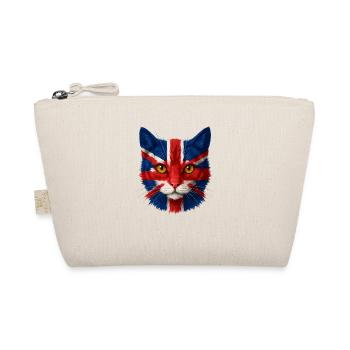 Portrait de chat Union Jack - Trousse biologique - nature - Devant