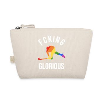 Rainbow Field Hockey Players - Organic Pouch - nature - Front