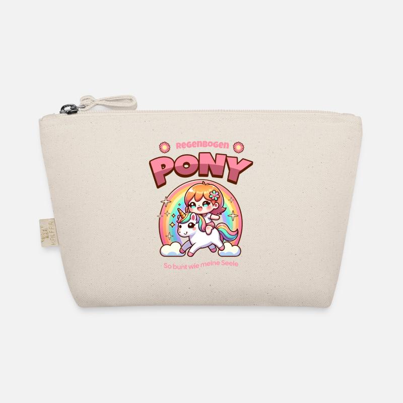 Rainbow Pony Cuddle Art dans le style Kawaii Trousse biologique