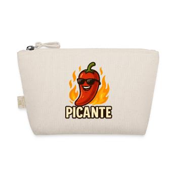 Picante Chili Cartoon Shirt - Bio-Täschchen - Natur - Vorne