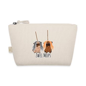 Deux carlins - chiens ou équipement de toilettage ? Humour canin ? - Trousse biologique - nature - Devant