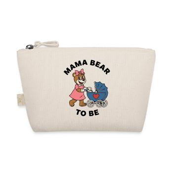 Mama Bear To Be – T-shirt ruban pour poussette - Trousse biologique - nature - Devant