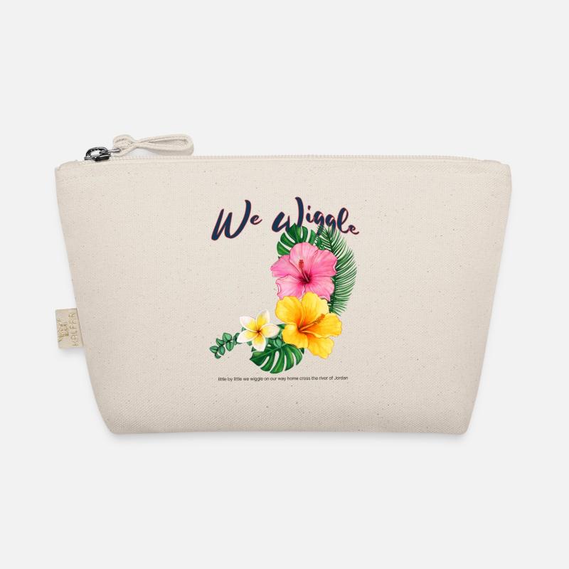 We Wiggle Hibiskus Tropenblume - Bio-Täschchen - Natur