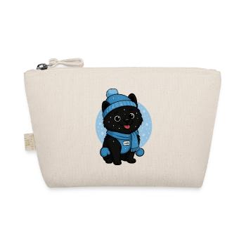 Kuschelhund Winterzauber - Bio-Täschchen - Natur - Vorne