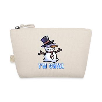 I'm Chill - Cool Snowman - Organic Pouch - nature - Front