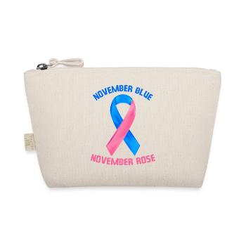November Blue November Rose - Organic Pouch - nature - Front